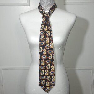 VTG 90s Mickey Unlimited Disney Basketball Tie - Mickey Donald Goofy Retro